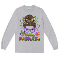 Moon Dust bead princess messy bun mardi gras Long Sleeve Tee - MaliasSmallBusiness