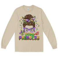 Mushroom bead princess messy bun mardi gras Long Sleeve Tee - MaliasSmallBusiness
