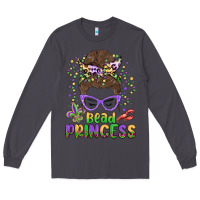 Smoke bead princess messy bun mardi gras Long Sleeve Tee - MaliasSmallBusiness