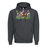 Smoke easter cow Zipper Hoodie - LillyAllenDesigns