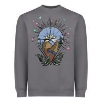 Storm compass with mountain Heavyweight Sweatshirt - MaliasSmallBusiness