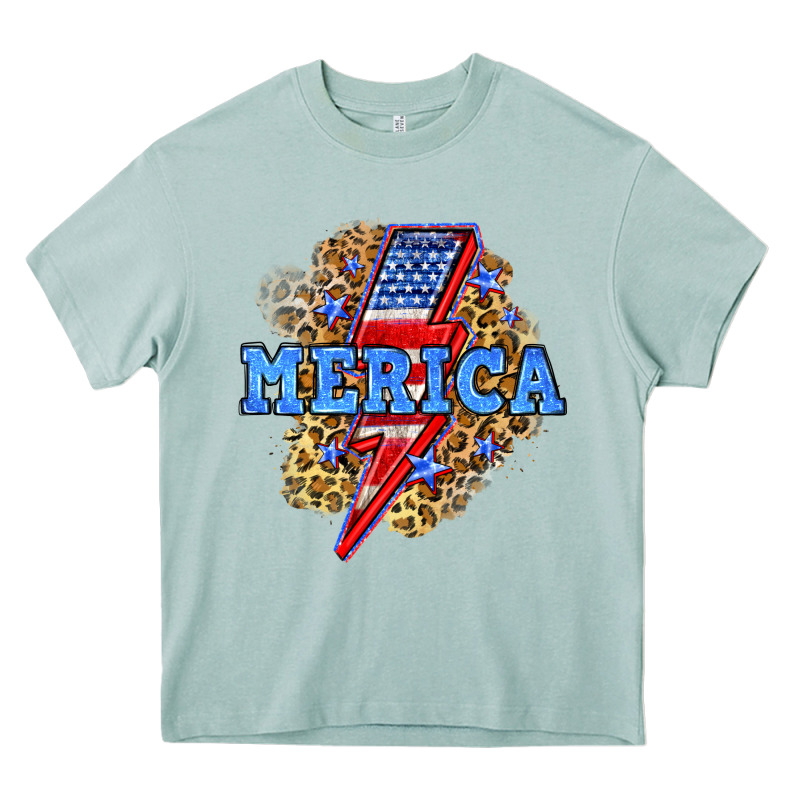 Merica Lightning Bolt Heavy Core Tee by Neo Western | Teevron