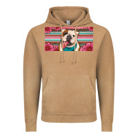 Vintage Camel english bulldog floral license plate Vintage Hoodie - Artiststas