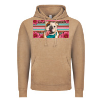 Vintage Coffee english bulldog floral license plate Vintage Hoodie - Artiststas