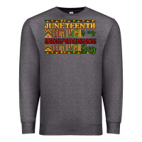 Charcoal Heather juneteenth is my independence day Premium Sweatshirt - NancyCooperArtShop
