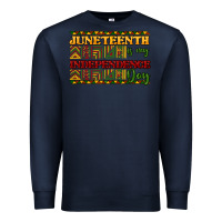Navy juneteenth is my independence day Premium Sweatshirt - NancyCooperArtShop