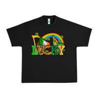 Black lucky with st patricks elements Urban Heavy Tee - AdoDesignShop