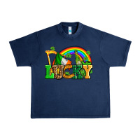 Navy lucky with st patricks elements Urban Heavy Tee - AdoDesignShop