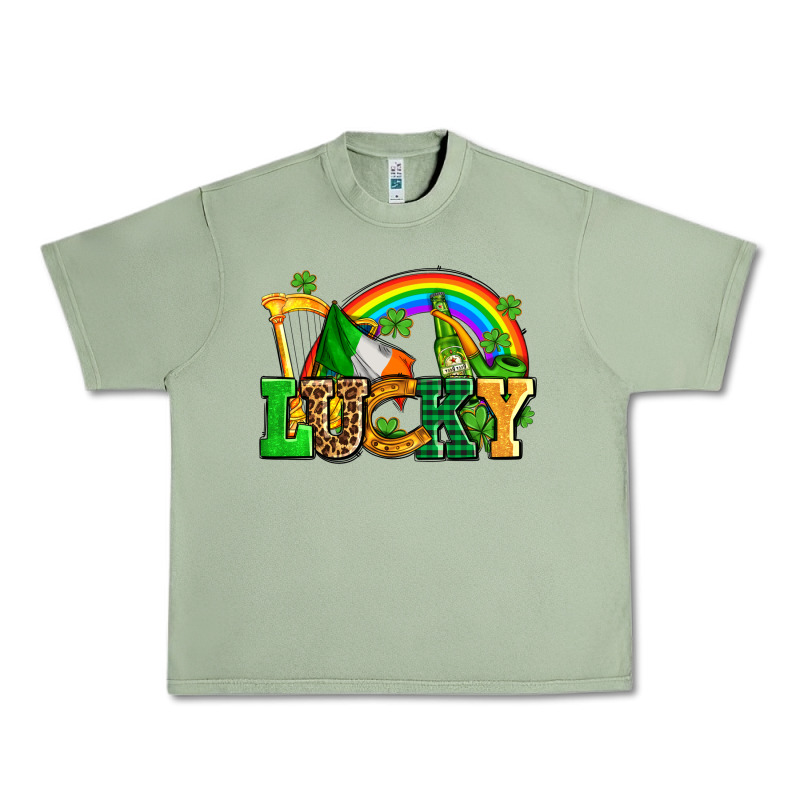 Lucky With St Patricks Elements Urban Heavy Tee by AdoDesignShop | Teevron