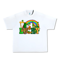 White lucky with st patricks elements Urban Heavy Tee - AdoDesignShop