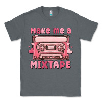 Charcoal Heather make me a mixtape Classic Tee - MaliasSmallBusiness