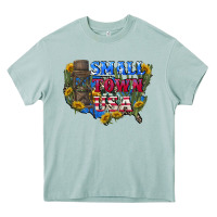 Arona Small town usa 4th of july Heavy Core Tee - CowGirlArtShop
