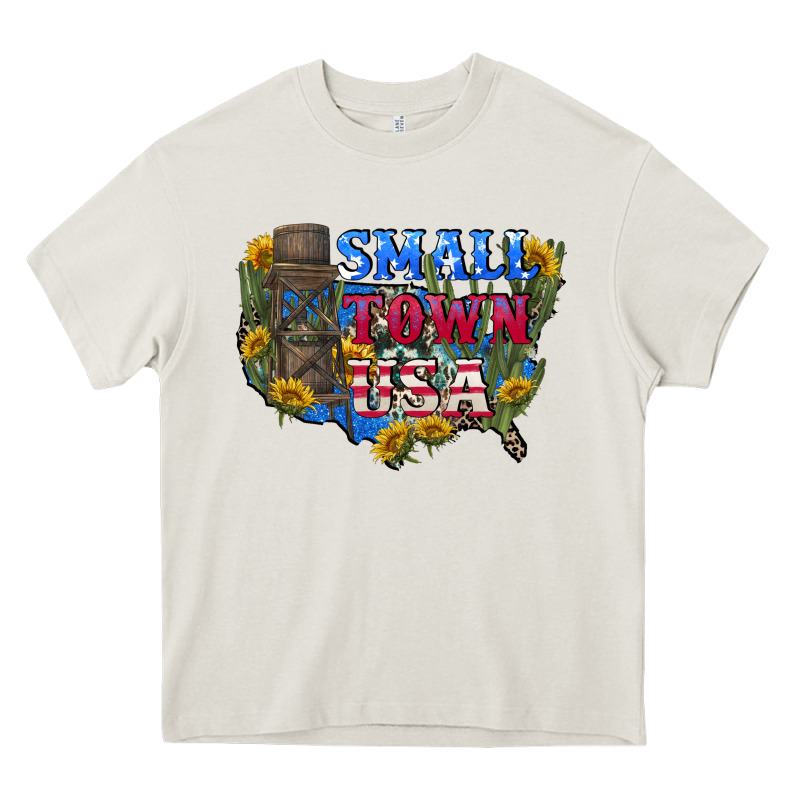 Small Town Usa 4th Of July Heavy Core Tee by CowGirlArtShop | Teevron