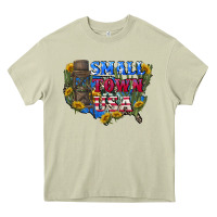 Mossy Small town usa 4th of july Heavy Core Tee - CowGirlArtShop