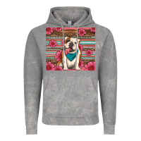 Cloud Rock british bulldog floral serape Vintage Hoodie - Artiststas