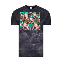 Cloud Black western cowhide sunflower baby pig Vintage Tee - BarkalooDesign