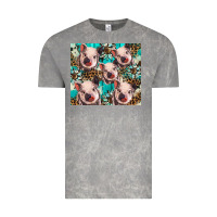Cloud Rock western cowhide sunflower baby pig Vintage Tee - BarkalooDesign