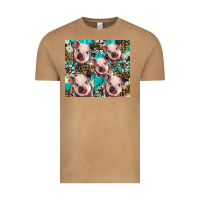 Western Cowhide Sunflower Baby Pig Vintage Tee | Teevron