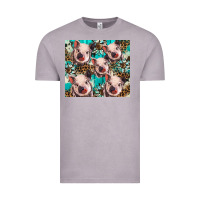 Vintage Zinc western cowhide sunflower baby pig Vintage Tee - BarkalooDesign