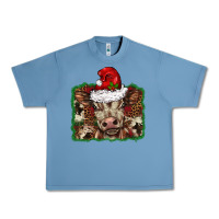 Pebble Blue Christmas background baby calf Urban Heavy Tee - BarkalooDesign