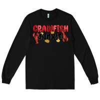 Black crawfish junkie Long Sleeve Tee - MaliasSmallBusiness
