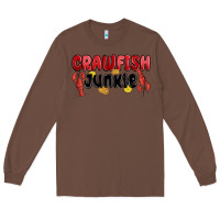 Chestnut crawfish junkie Long Sleeve Tee - MaliasSmallBusiness