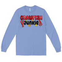 Colony Blue crawfish junkie Long Sleeve Tee - MaliasSmallBusiness