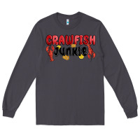 Smoke crawfish junkie Long Sleeve Tee - MaliasSmallBusiness