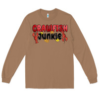Toasted Coconut crawfish junkie Long Sleeve Tee - MaliasSmallBusiness