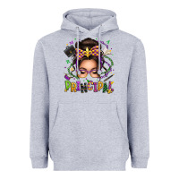 Heather Grey mardi gras principal caucasian messy bun Heavyweight Hoodie - texasbilliewilder