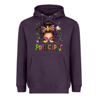 Plum mardi gras principal caucasian messy bun Heavyweight Hoodie - texasbilliewilder