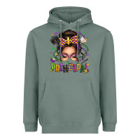 Sage mardi gras principal caucasian messy bun Heavyweight Hoodie - texasbilliewilder