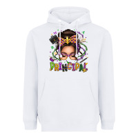 White mardi gras principal caucasian messy bun Heavyweight Hoodie - texasbilliewilder