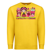 Lemon Cafecito y Chisme Coffee Cups Premium Sweatshirt - texasbilliewilder
