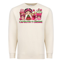Sandshell Cafecito y Chisme Coffee Cups Premium Sweatshirt - texasbilliewilder