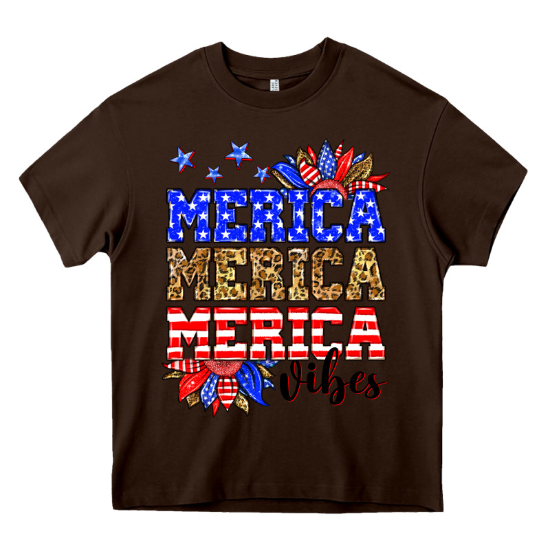 Merica Merica Merica Vibes Heavy Core Tee by Neo Western | Teevron