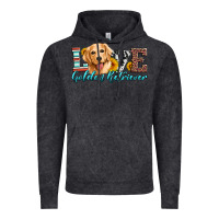 Vintage Black love golden retriever Vintage Hoodie - Artiststas