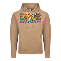 Vintage Coffee love golden retriever Vintage Hoodie - Artiststas