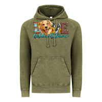 Vintage Olive love golden retriever Vintage Hoodie - Artiststas