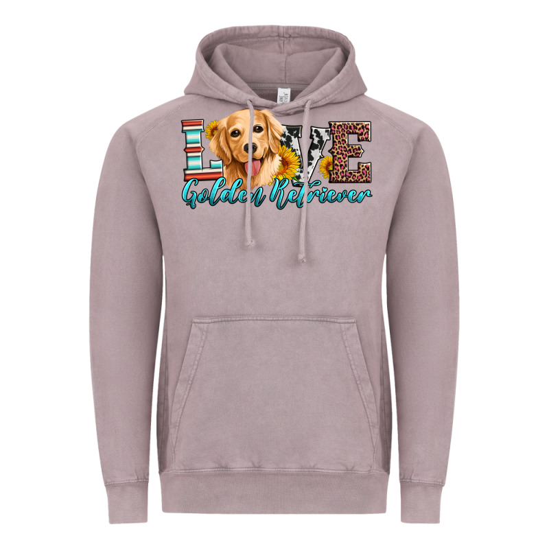 Love Golden Retriever Vintage Hoodie by Artiststas | Teevron
