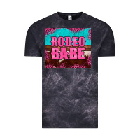Cloud Black rodeo babe cowhide leopard turquoise Vintage Tee - BarkalooDesign