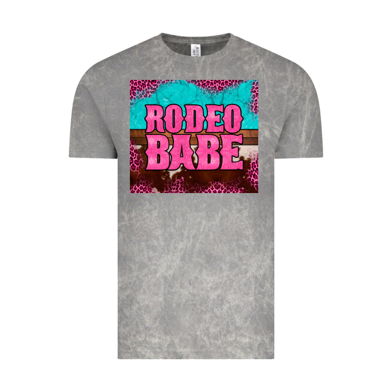 Rodeo Babe Cowhide Leopard Turquoise Vintage Tee by BarkalooDesign | Teevron