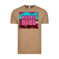 Vintage Coffee rodeo babe cowhide leopard turquoise Vintage Tee - BarkalooDesign