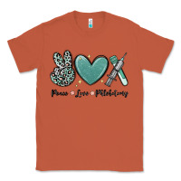 Copper peace love phlebotomy Classic Tee - MaliasSmallBusiness