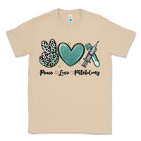 Mushroom peace love phlebotomy Classic Tee - MaliasSmallBusiness