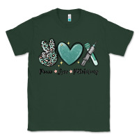 Sports Green peace love phlebotomy Classic Tee - MaliasSmallBusiness