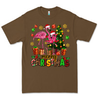 Cacao flamingo merry christmas Premium Tee - AdoDesignShop