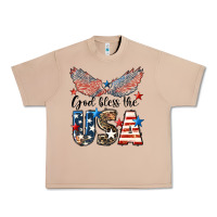Burro Western God Bless The USA Urban Heavy Tee - LillyAllenDesigns
