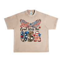 French Oak Western God Bless The USA Urban Heavy Tee - LillyAllenDesigns