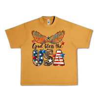 Peanut Butter Western God Bless The USA Urban Heavy Tee - LillyAllenDesigns
